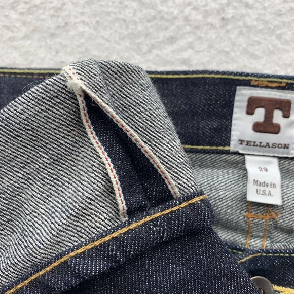 Tellason Elgin Red Line Selvedge Jeans Mens 30x27.5 (Tag 29) Kaihara Sanforized - Picture 3 of 16